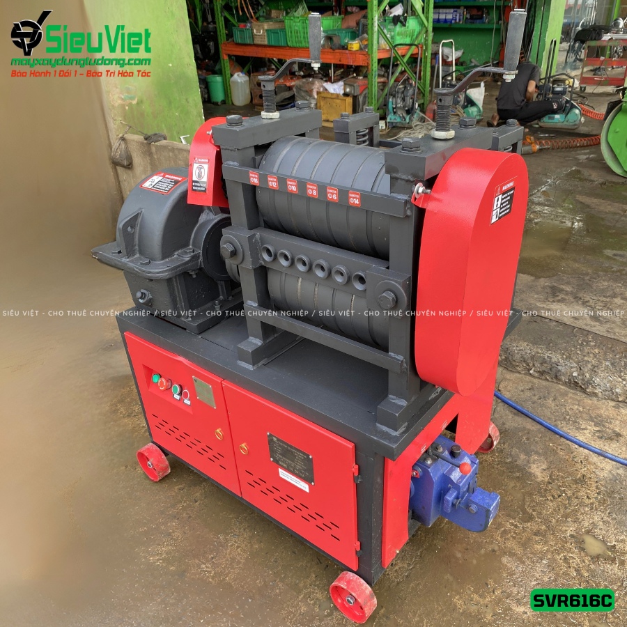 Cho Thuê Máy duỗi sắt phế liệu, sắt rối phi 6 > 16mm SVR616C (Điện 380V, 3 Pha) theo ngày