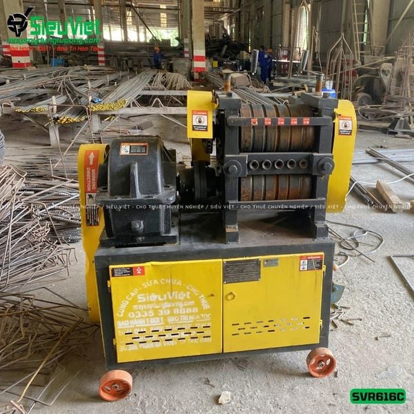 Máy duỗi sắt phế liệu SVR616C cho thuê theo tháng tại Bến Cát Bình Dương