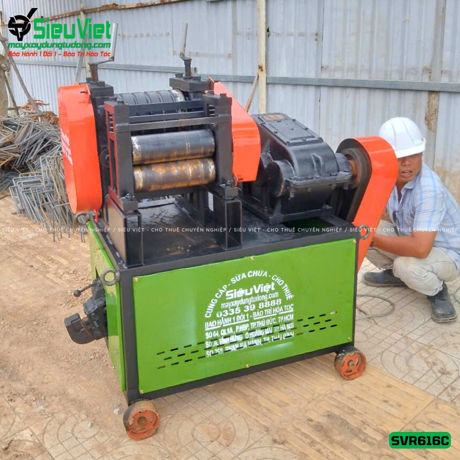 Máy duỗi sắt phế liệu SVR616C cho thuê theo tháng tại Linh Xuân Thủ Đức