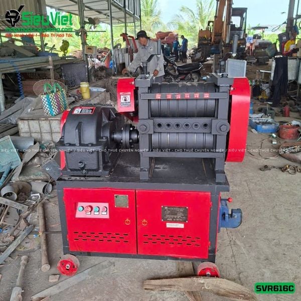Cho Thuê Máy duỗi sắt phế liệu, sắt rối phi 6 > 16mm SVR616C (Điện 380V, 3 Pha) theo ngày