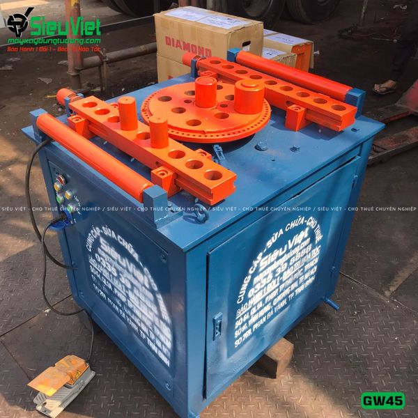 Máy uốn sắt GW45 Trung Quốc - Điện 380V, 3 Pha cũ