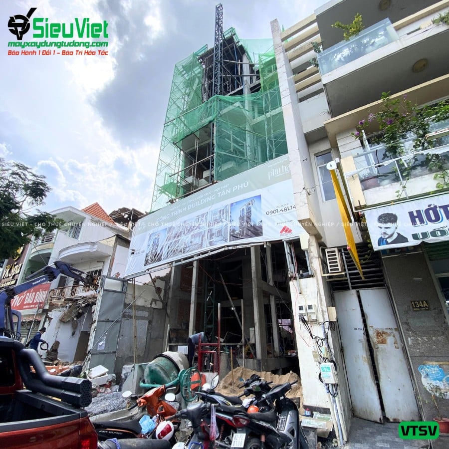 Lắp đặt và kiểm định vận thăng nâng hàng tải trọng 300kg, cao 36m tại TPHCM