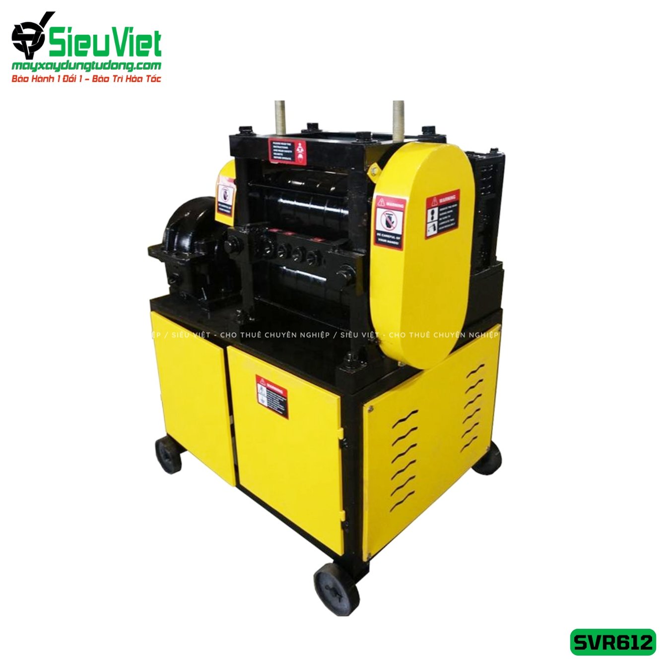 Máy duỗi sắt rối phi 6 > 12mm SVR612 (Điện 380V, 3 Pha) - Không Đầu Cắt