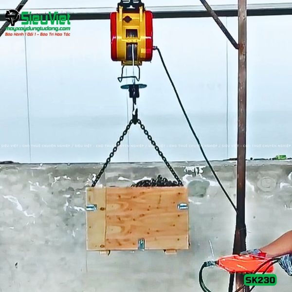 (Cho Thuê Tháng) Tời điện SK230