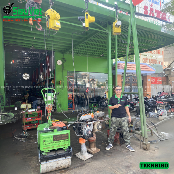 Tời treo mini tốc độ cao nhật bản TKKNB160 (1 móc tải 100kg, 40m/phút)