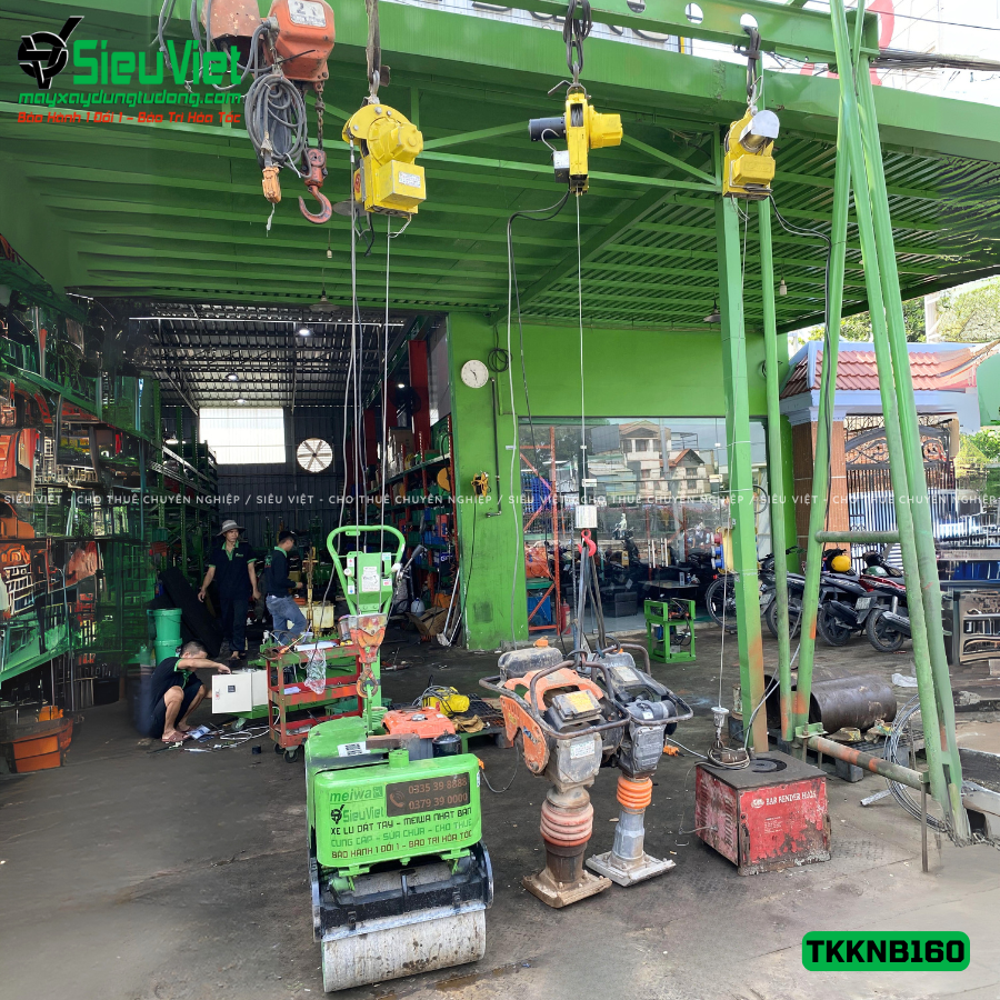 Tời treo mini tốc độ cao nhật bản TKKNB160 (1 móc tải 100kg, 40m/phút)