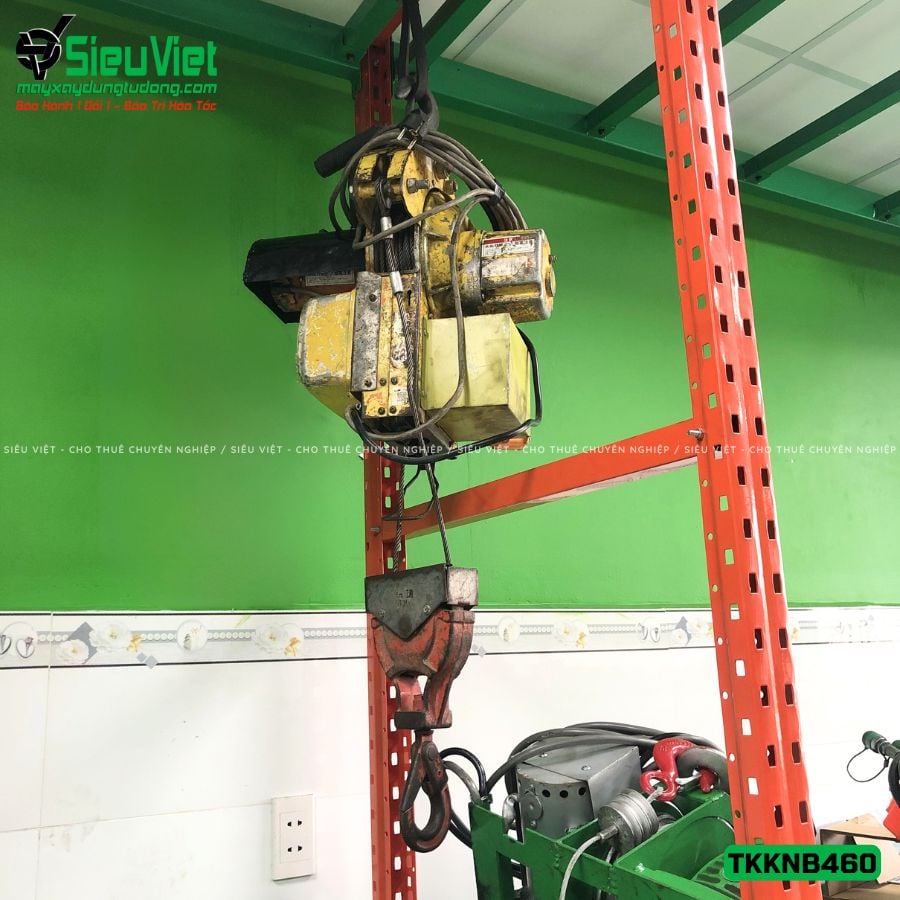 Tời treo mini tốc độ cao Nhật Bản TKKNB460 (2 MÓC TẢI 500KG, 7M/PHÚT)