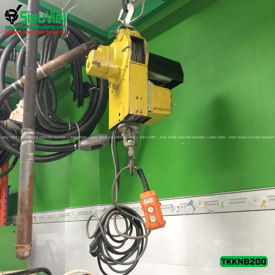 Tời treo mini tốc độ cao Nhật Bản TKKNB200 (1 MÓC TẢI 150KG, 24M/PHÚT)