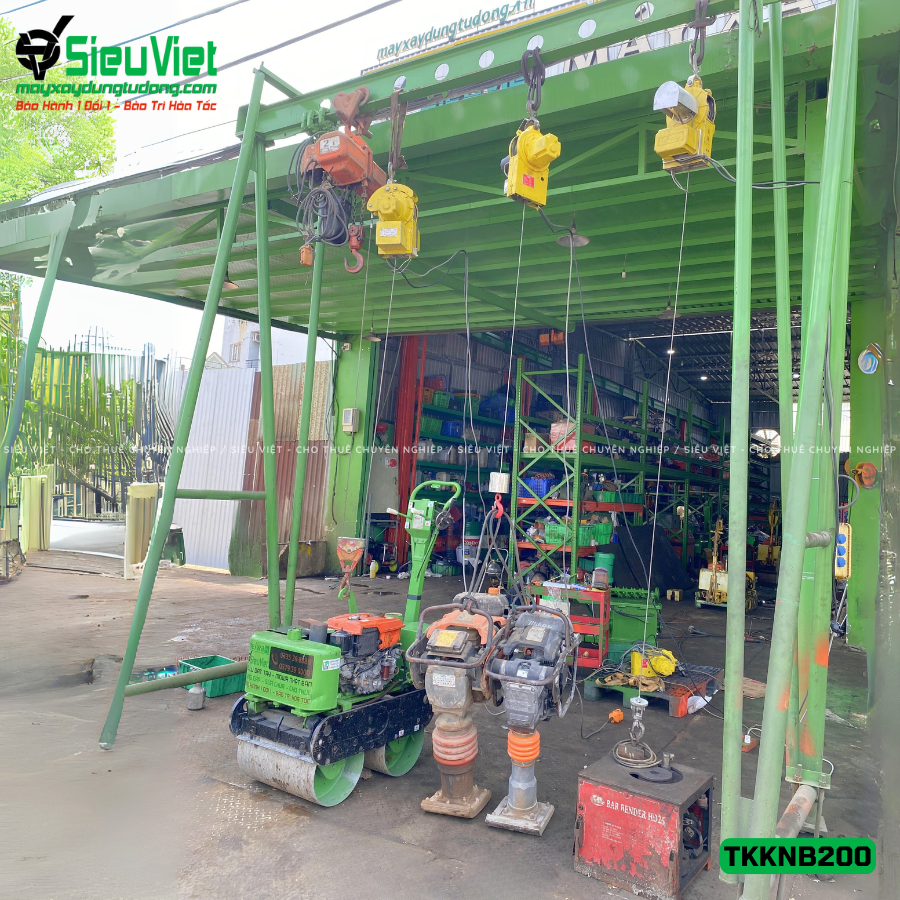 Tời treo mini tốc độ cao Nhật Bản TKKNB200 (1 MÓC TẢI 150KG, 24M/PHÚT)