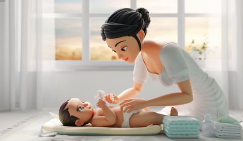 Hướng Dẫn Thay Tã Cho Bé Không Gây Kích Ứng Da