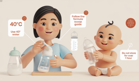 Những sai lầm khi pha sữa công thức và cách khắc phục