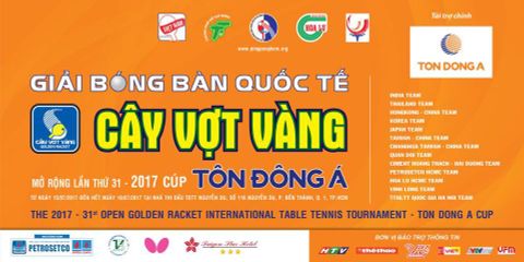 LỊCH THI ĐẤU (DỰ KIẾN) GIẢI CÂY VỢT VÀNG 2017