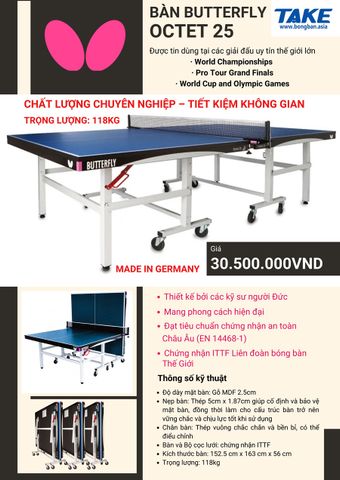 THÔNG BÁO: HÀNG MỚI VỀ BÀN BÓNG BÀN OCTET 25