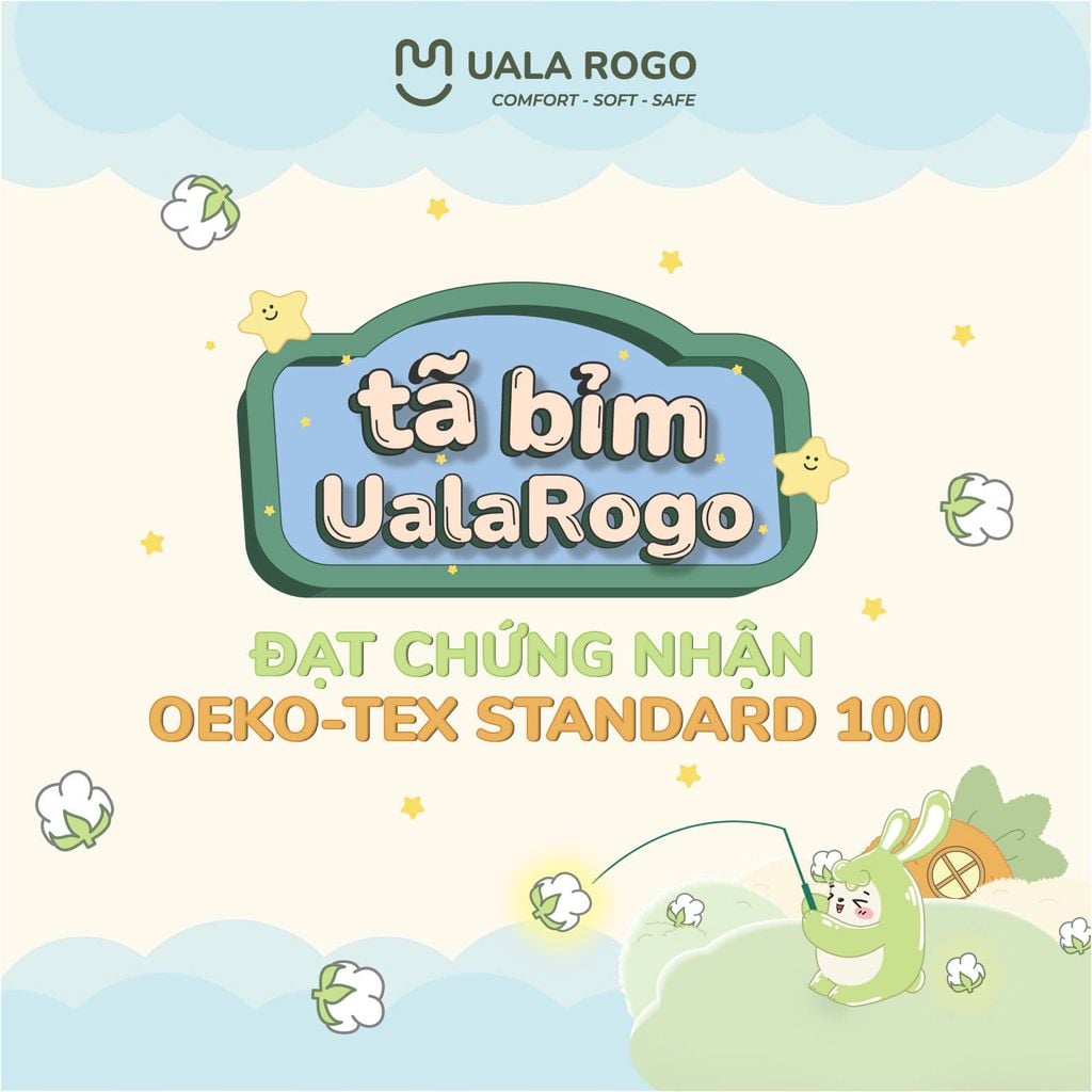 Tã-bỉm UalaRogo đạt chứng chỉ OEKO-TEX® STANDARD 100