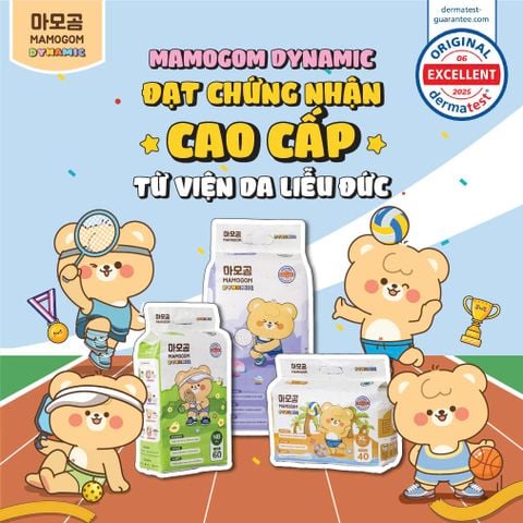 Mamogom Dynamic đạt chứng nhận an toàn da liễu cao cấp từ Đức