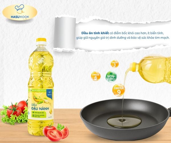 Dầu đậu nành không biến đổi GEN Hasukook – Lựa chọn tinh khiết cho bữa ăn khỏe mạnh