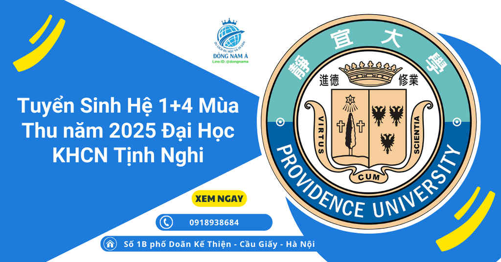 Tuyển Sinh Hệ 1 + 4 Kỳ mùa thu năm 2025 Đại Học Tịnh Nghi