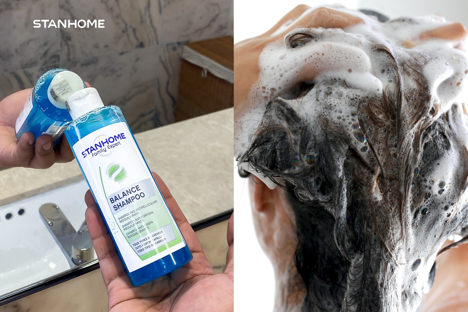 Dầu gội trị gàu và phục hồi da đầu Stanhome Balance Shampoo được đánh giá cao về việc làm sạch vảy và ngăn ngừa gàu quay lại