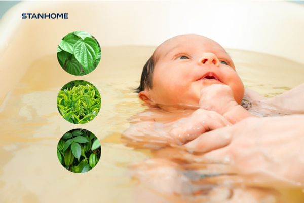 Tắm lá là phương pháp truyền thống được nhiều gia đình áp dụng để hỗ trợ chăm sóc da khi trẻ bị viêm da cơ địa.