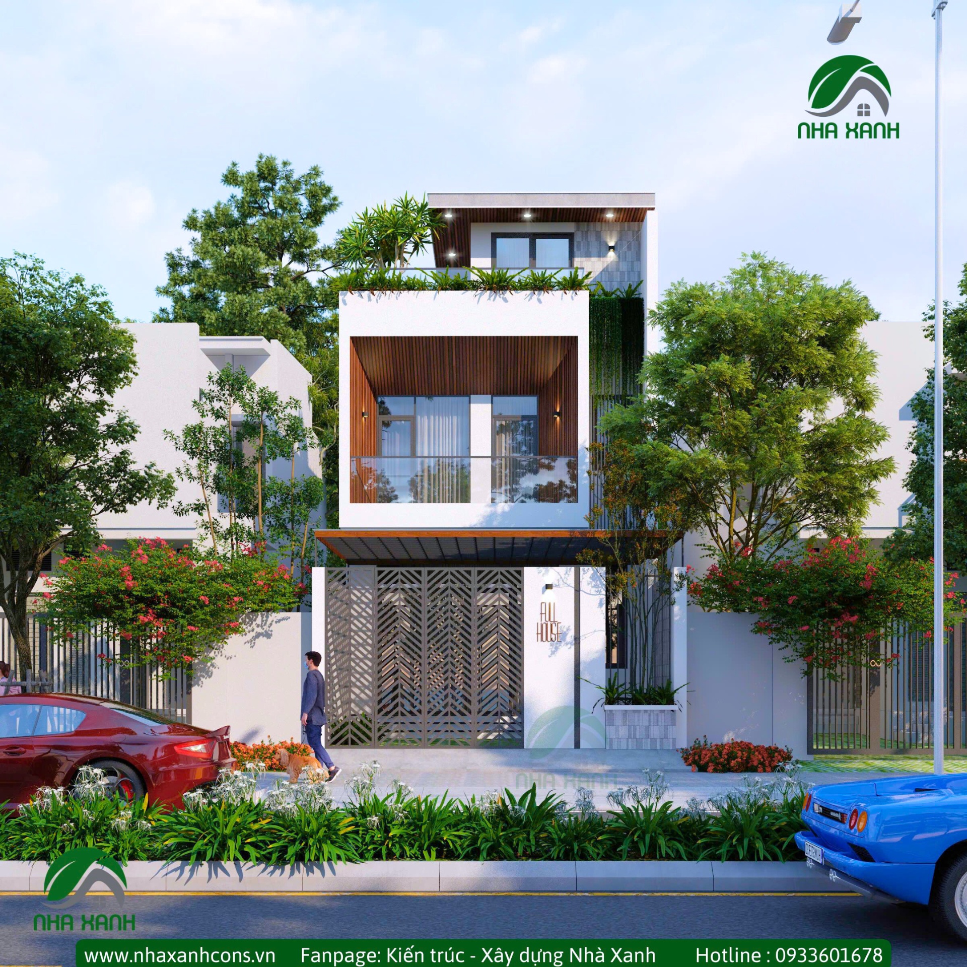 Thiết kế biệt thự Villa 3 tầng hiện đại tại TP.HCM - Đẳng cấp trong từng chi tiết