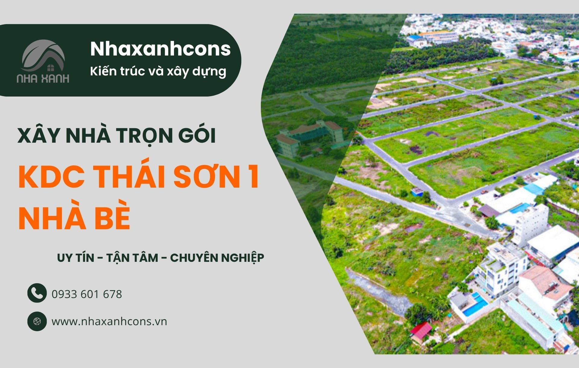 Báo giá xây nhà tại KDC Thái Sơn, Nhà Bè – Lựa chọn thông minh cho an cư và đầu tư