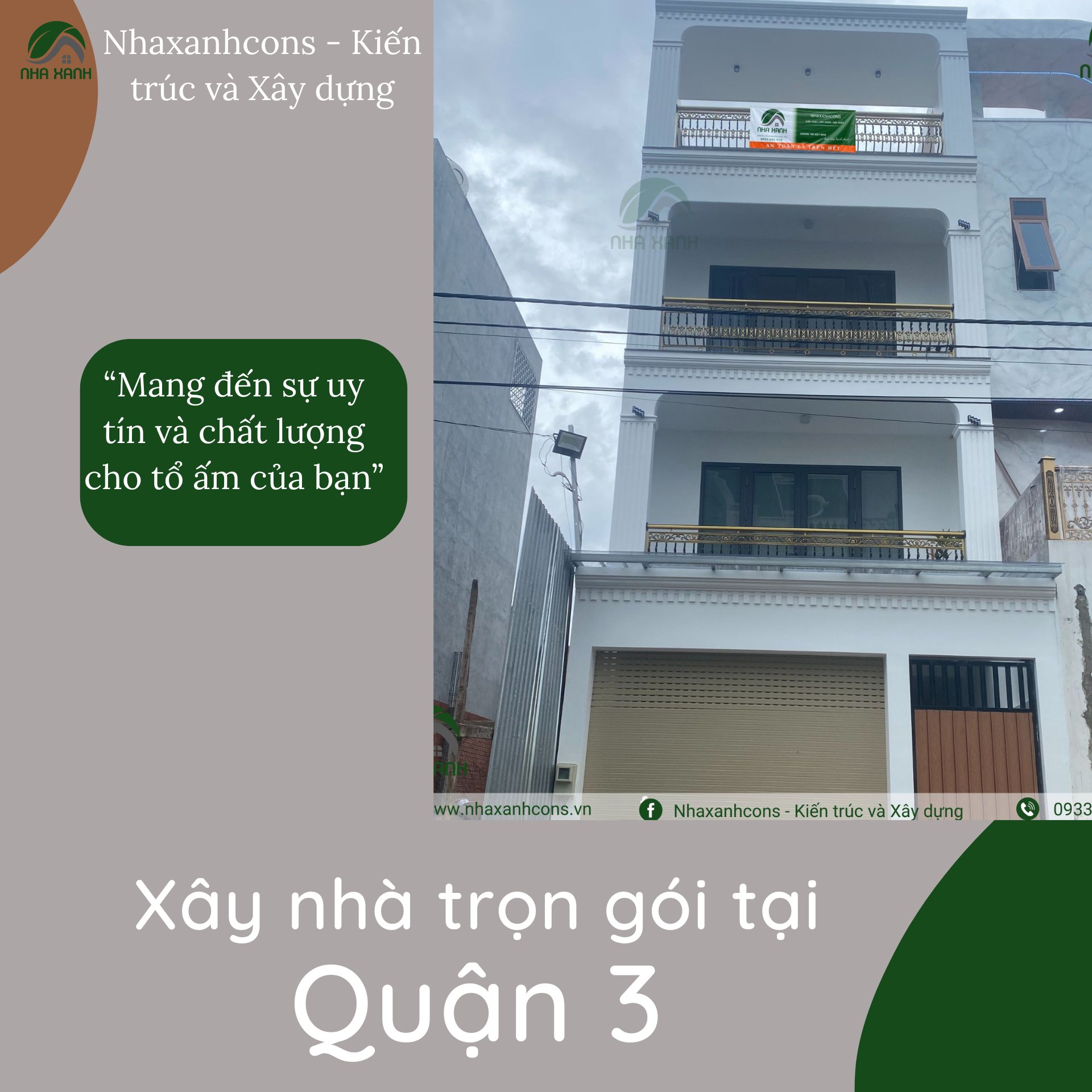 Báo giá xây nhà trọn gói tại quận 3- Giải pháp xây dựng tối ưu cùng Nhaxanhcons Báo giá xây nhà trọn gói tại quận 3- Giải pháp xây dựng tối ưu cùng Nhaxanhcons