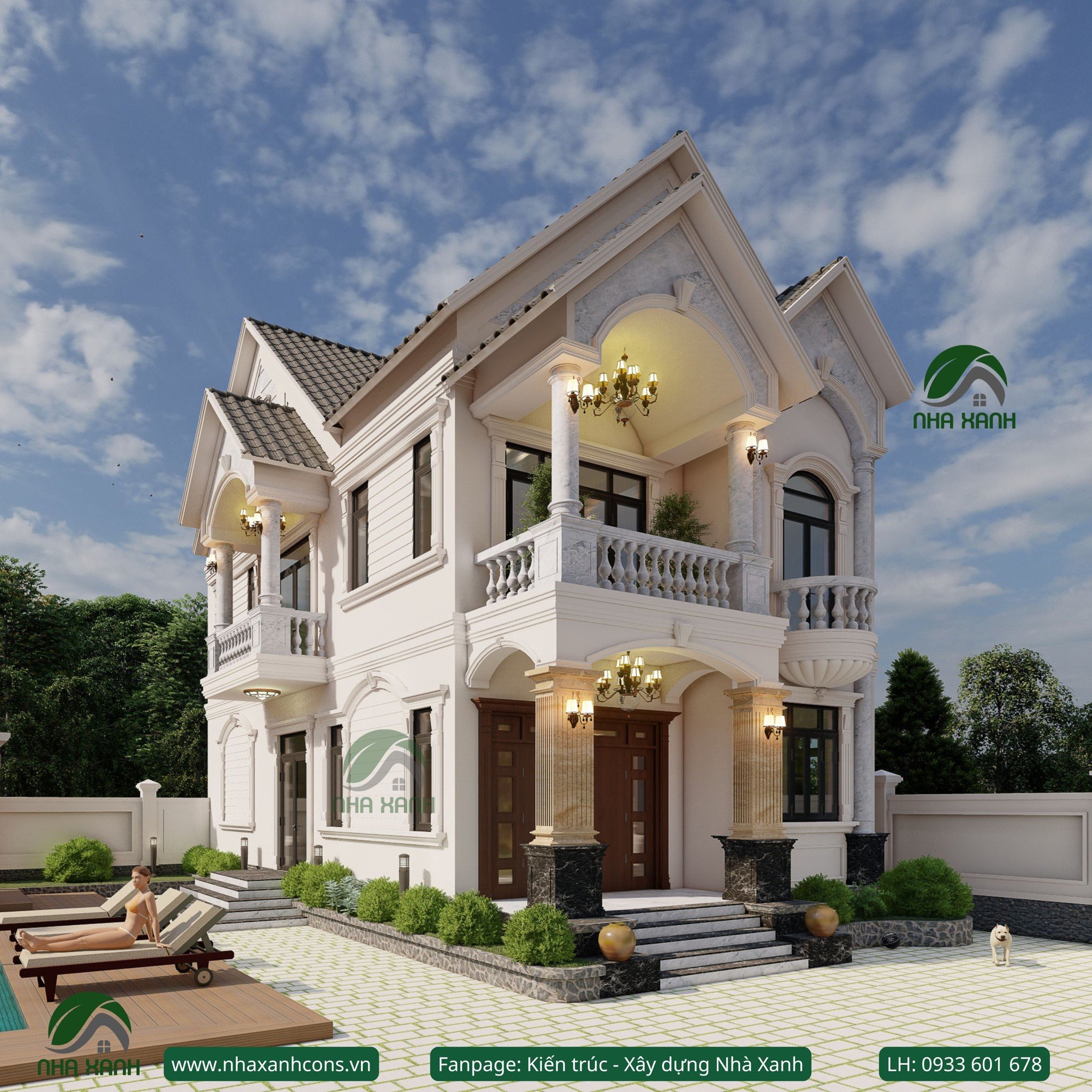 Biệt thự 2 tầng mái Thái đẹp tại Đồng Tháp tinh tế và sang trọng Biệt thự 2 tầng mái Thái đẹp tại Đồng Tháp tinh tế và sang trọng