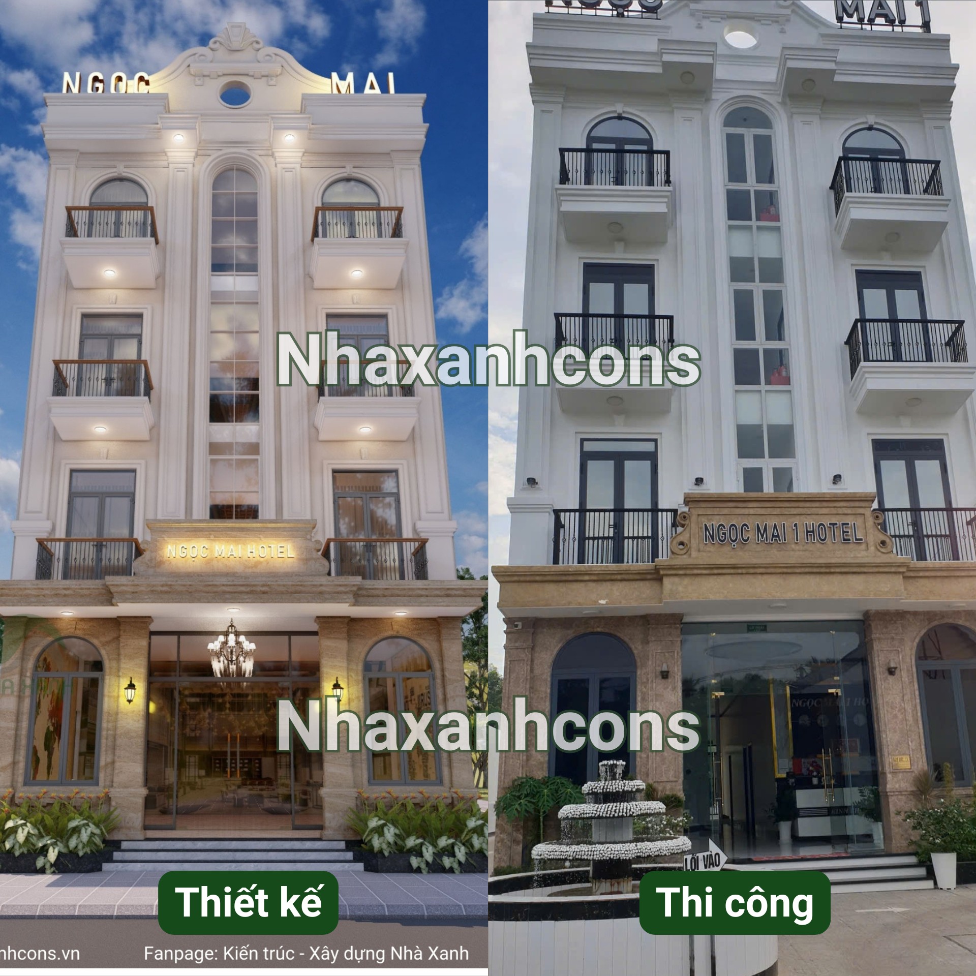 Thi công biệt thự 4 tầng tân cổ điển tại Tây Ninh- Chất lượng cùng Nhaxanhcons Thi công biệt thự 4 tầng tân cổ điển tại Tây Ninh- Chất lượng cùng Nhaxanhcons