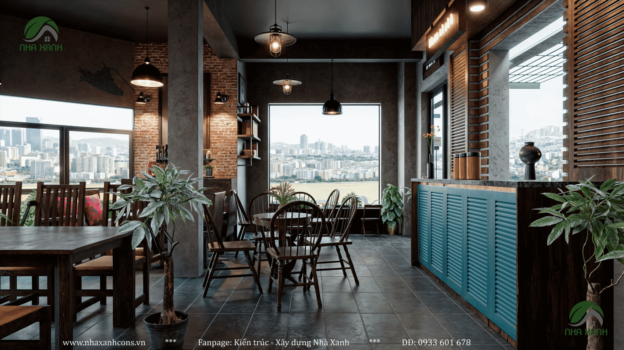 Thiết kế, trang trí quán cafe trong nhà: Không Gian Nghệ Thuật Đậm Chất Cổ Điển Kết Hợp Hiện Đại