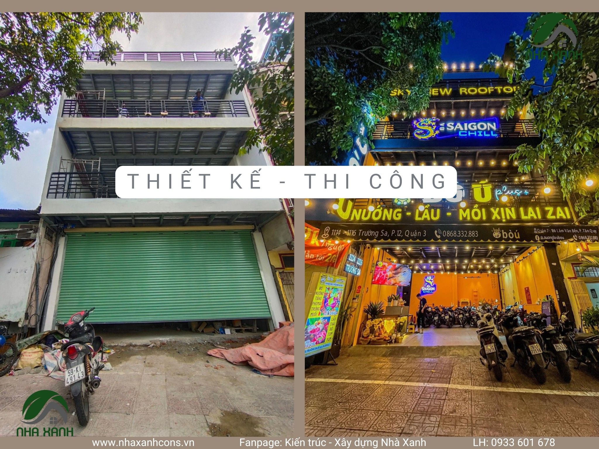 Thiết kế và thi công nhà hàng lẩu nướng tại Quận 3
