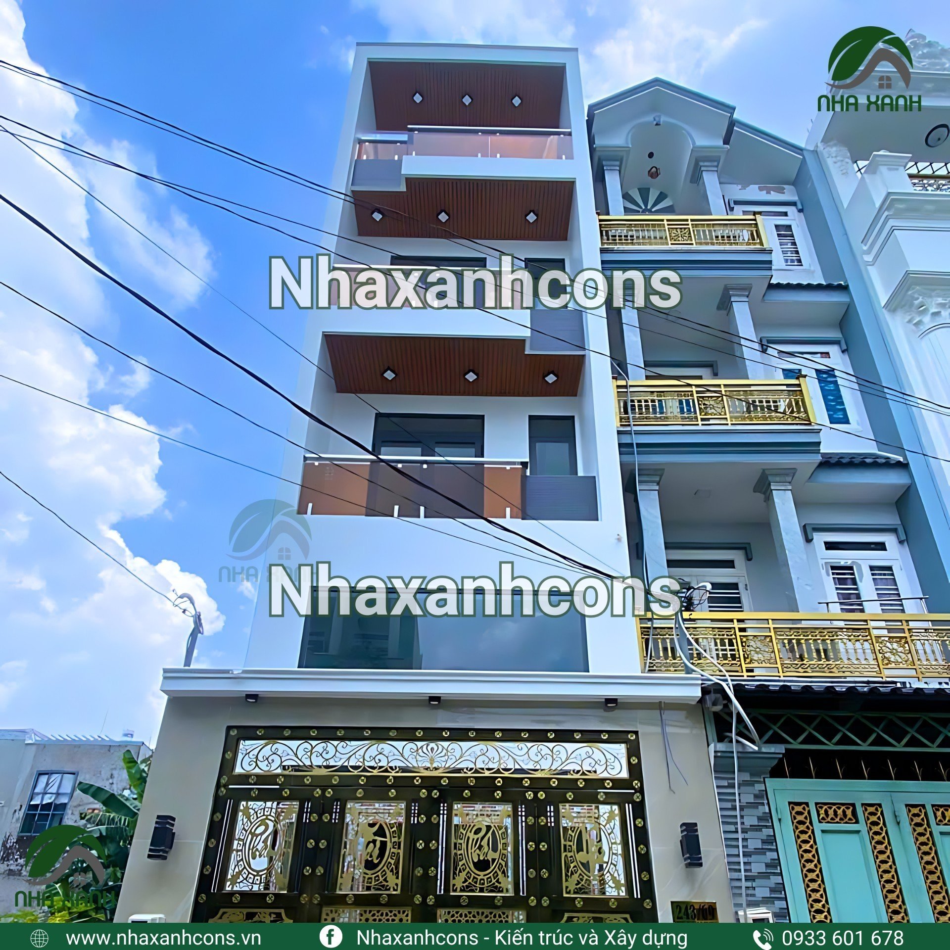 Thiết kế nhà phố 4 tầng gác lửng độc đáo - Kiến trúc hiện đại và sang trọng Thiết kế nhà phố 4 tầng gác lửng độc đáo - Kiến trúc hiện đại và sang trọng