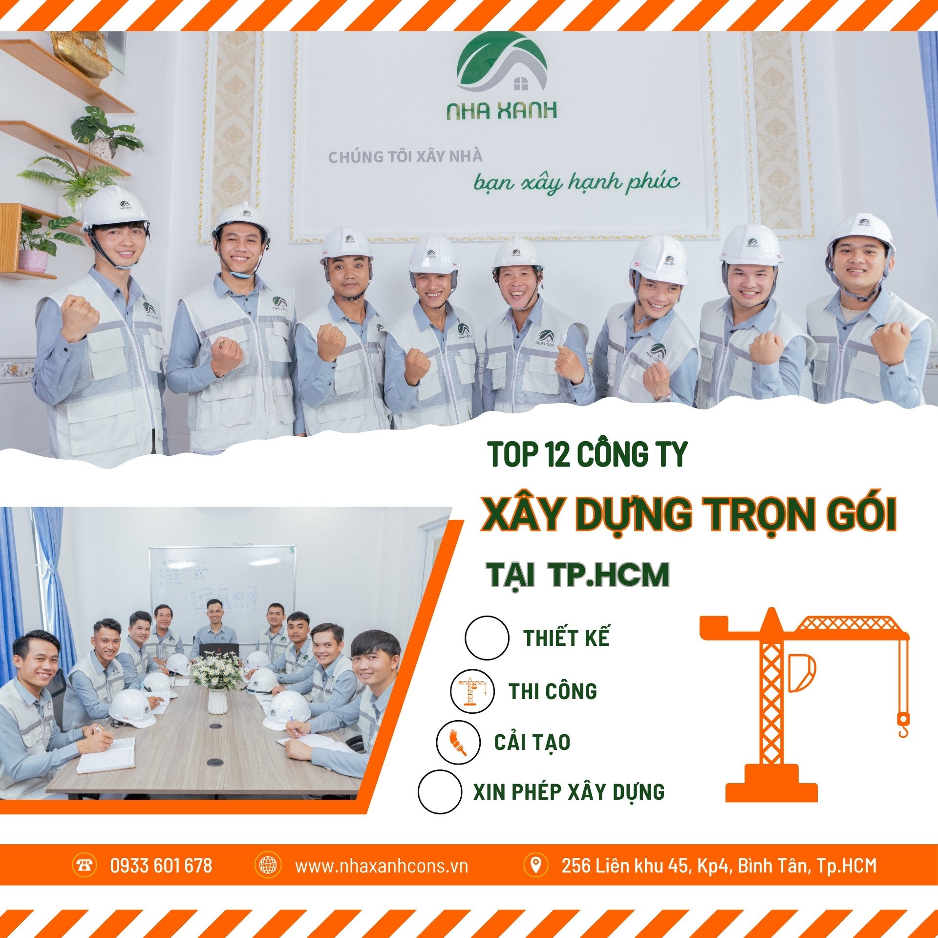 Top 12 công ty xây nhà trọn gói uy tín tại TP.HCM [Cập nhật mới nhất]