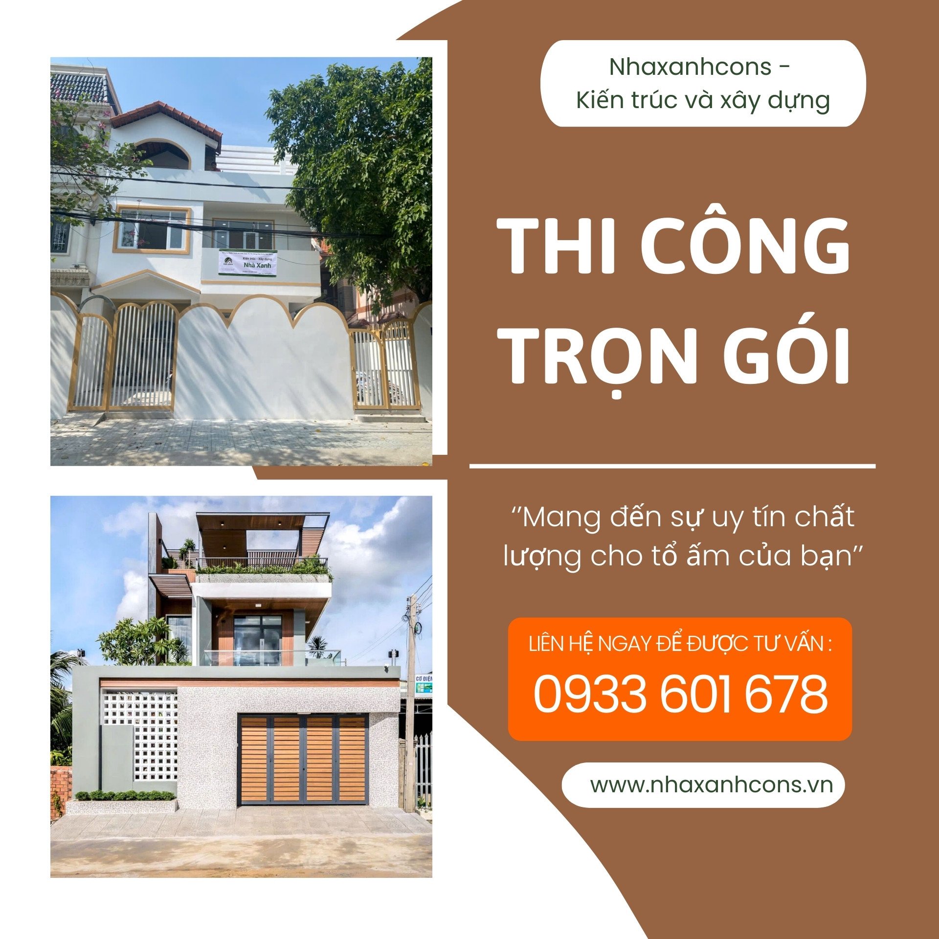 Đơn giá xây nhà trọn gói tại Củ Chi cùng Nhaxanhcons