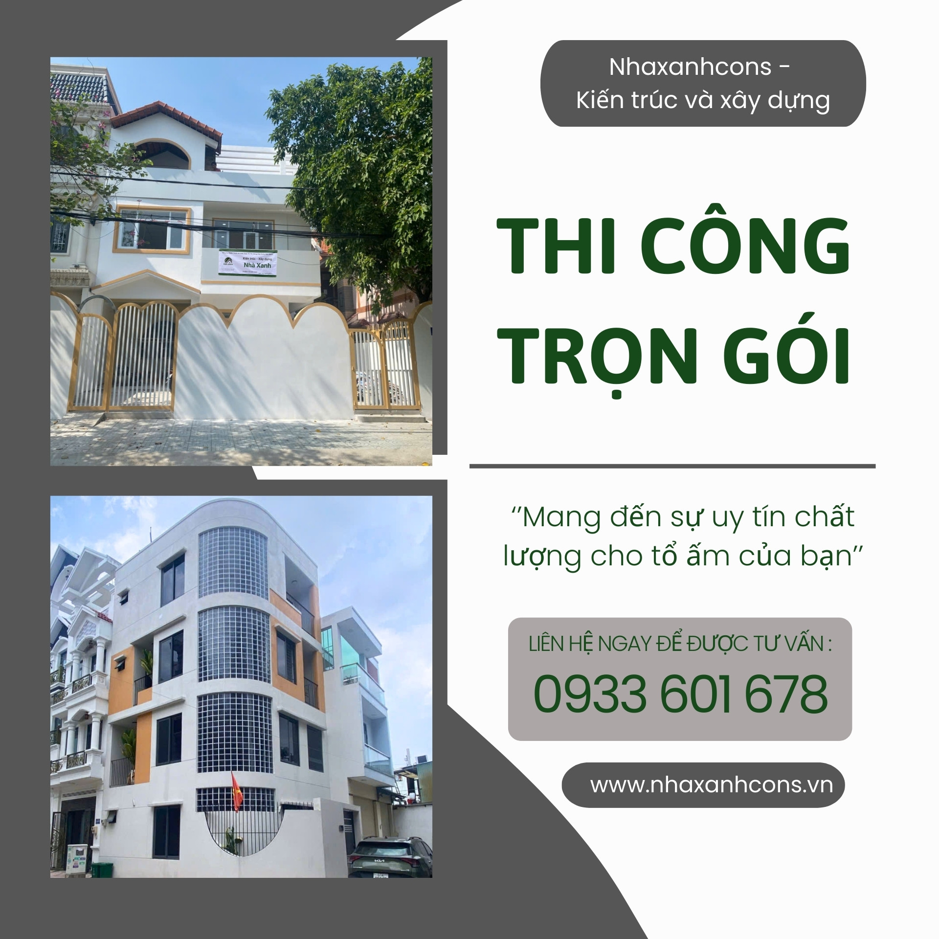 Đơn giá xây nhà trọn gói tại quận 7 cùng Nhaxanhcons