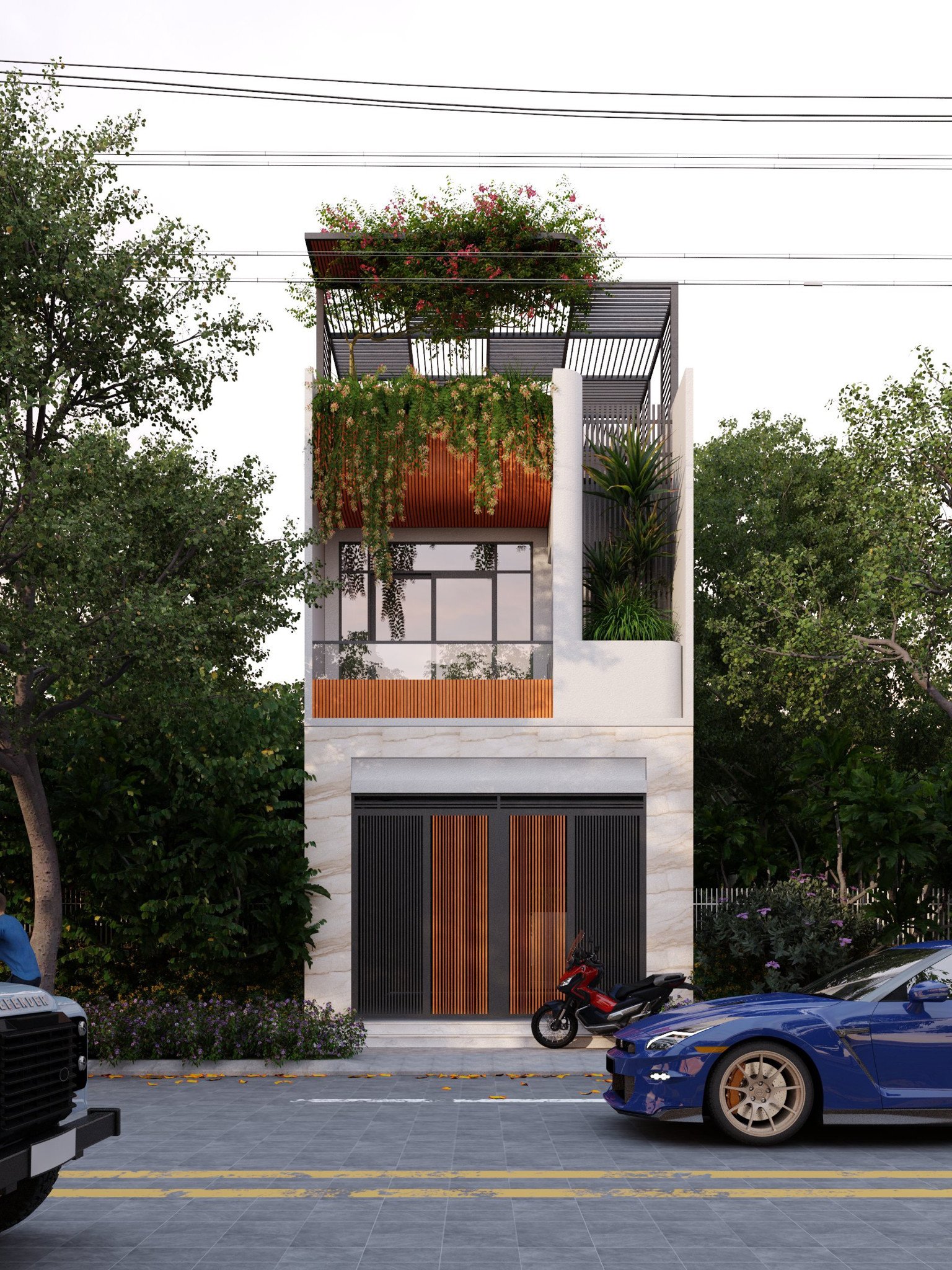 nhà phố 2 tầng