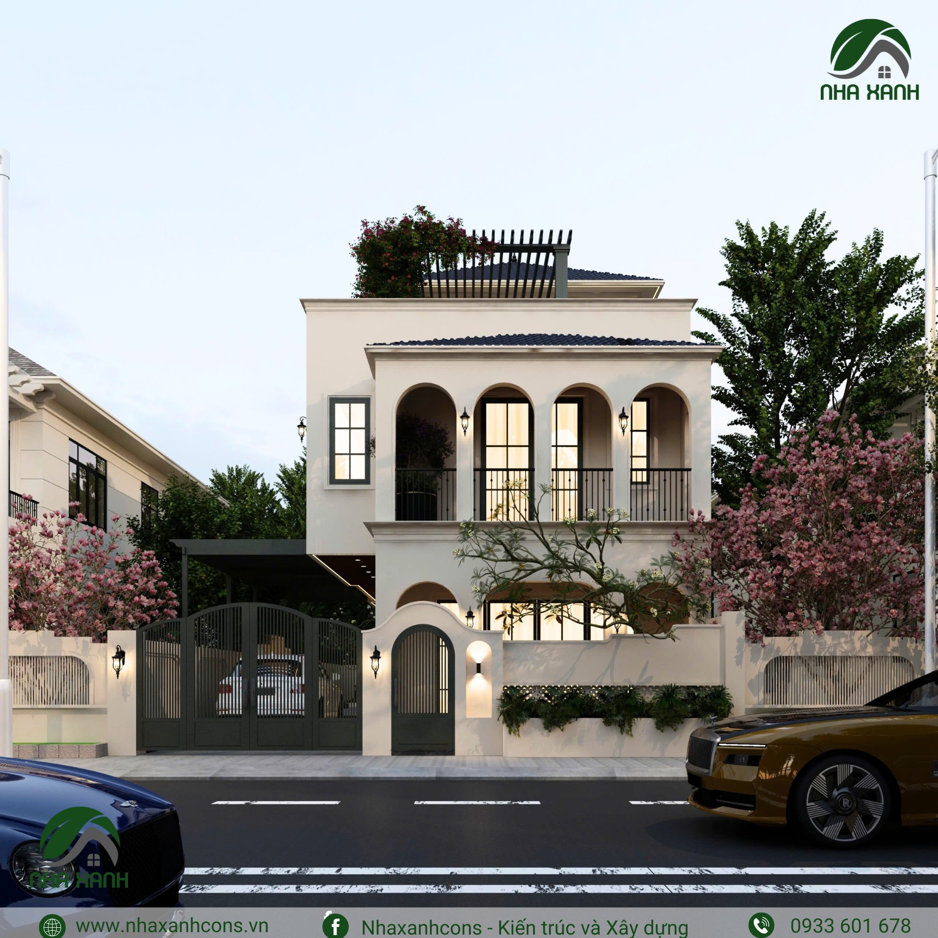 Biệt thự phong cách Địa Trung Hải tại Bình Dương