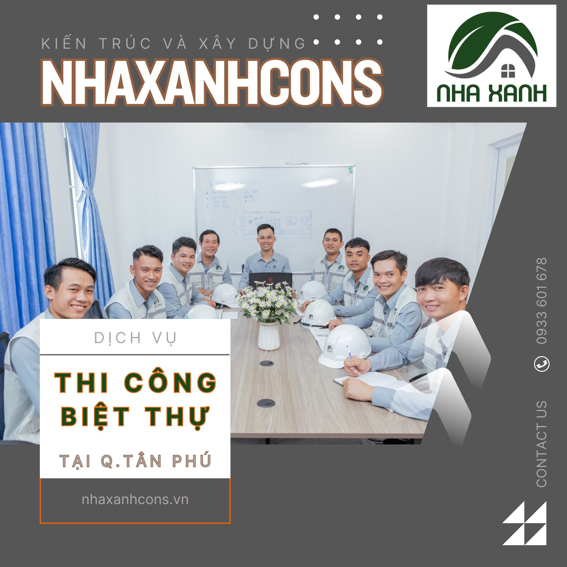 Đơn vị thiết kế thi công biệt thự tân cổ điển tại Quận Tân Phú