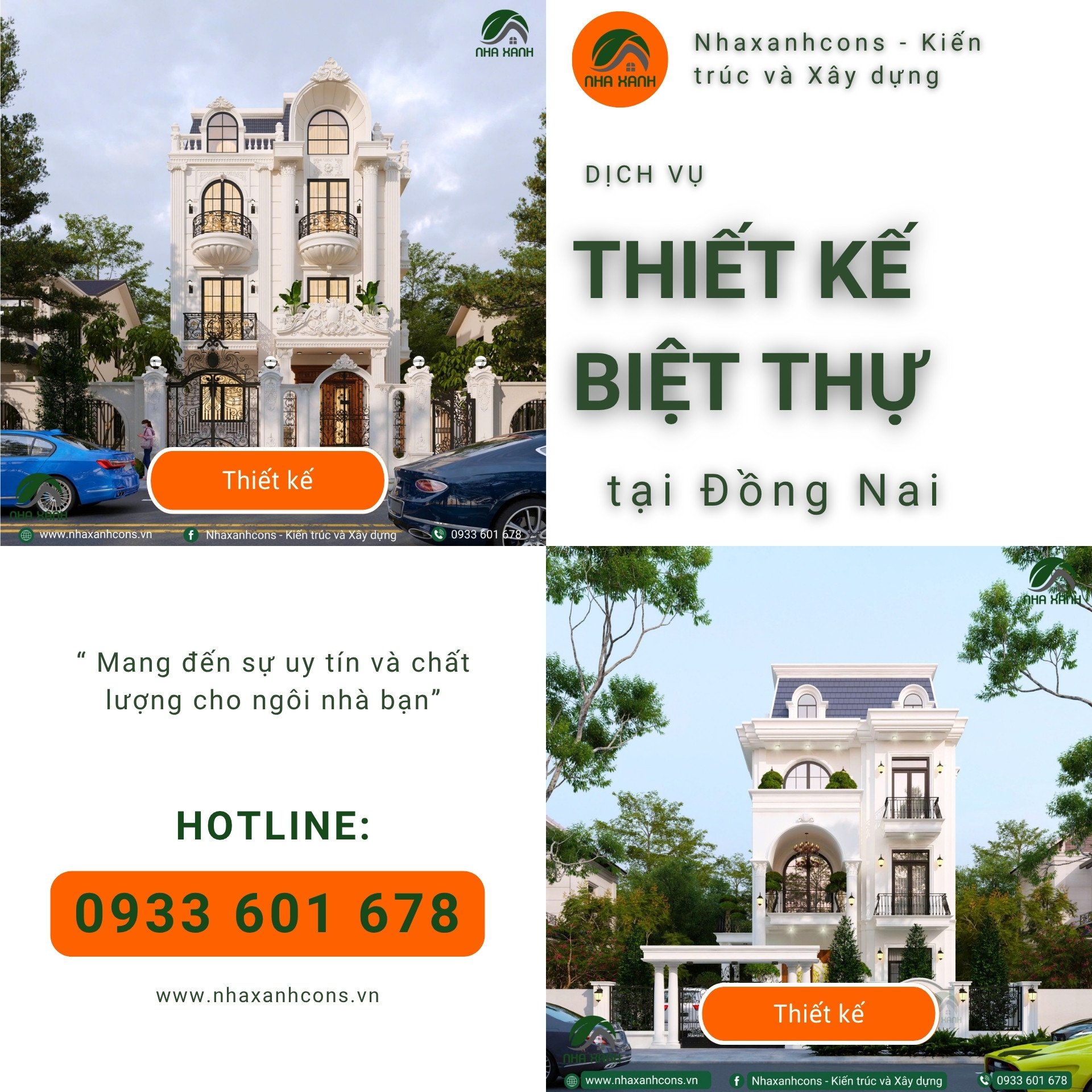 Các mẫu biệt thự tân cổ điển đẹp tại Bình Dương