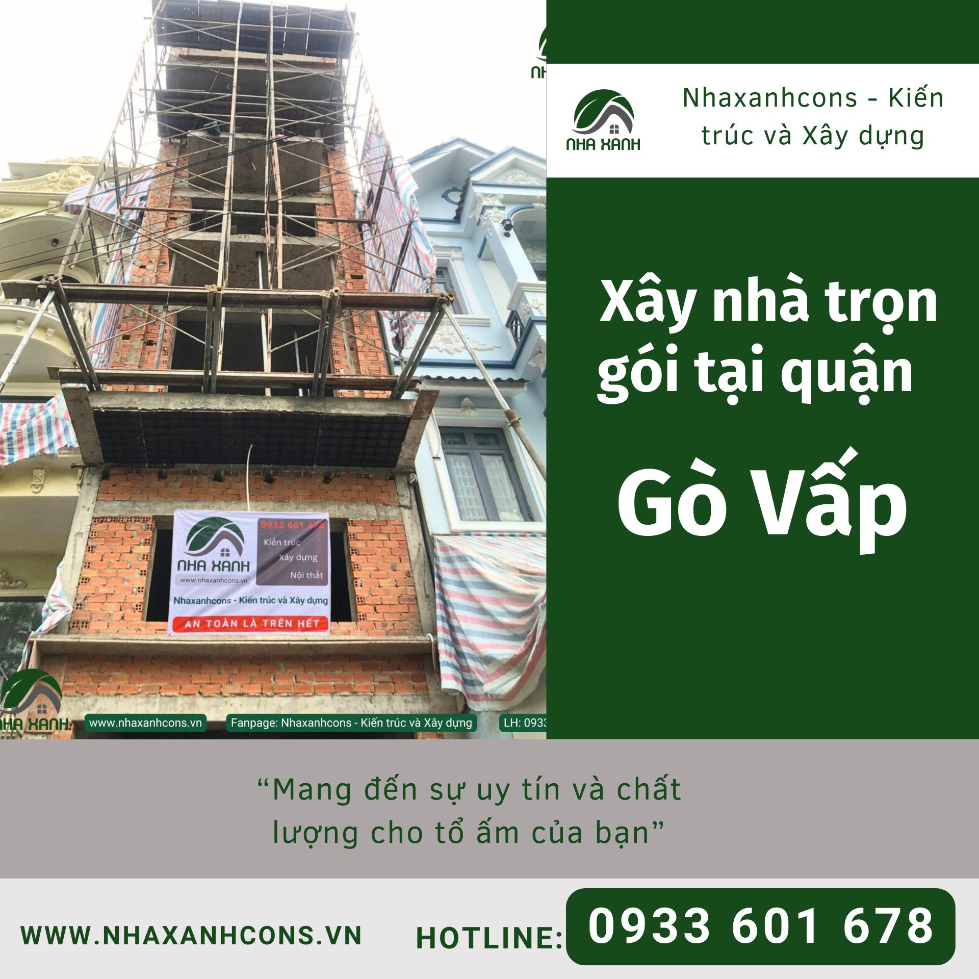 Giá xây nhà tại quận Gò Vấp cũ