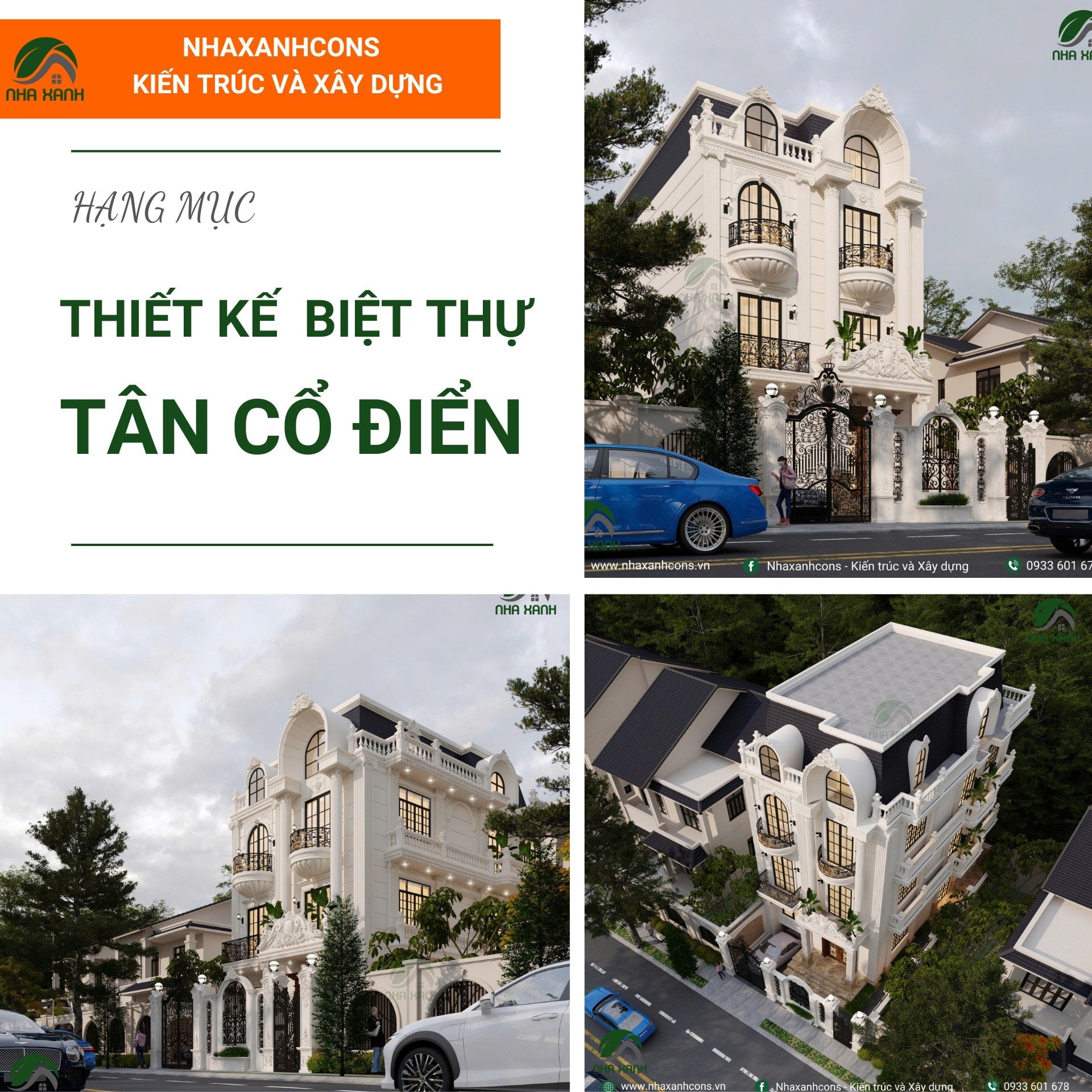 Thiết kế Biệt thự tân cổ điển tại An Giang