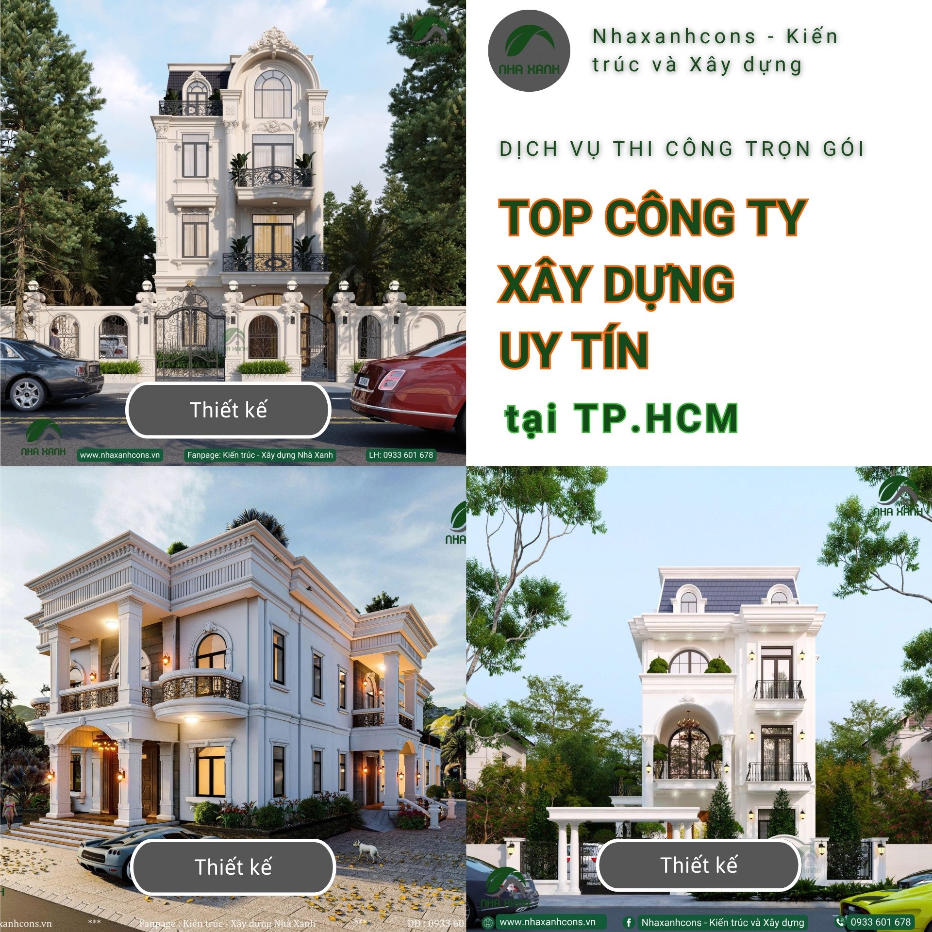 Dịch vụ xây nhà trọn gói uy tín cùng Nhaxanhcons tại TP.HCM