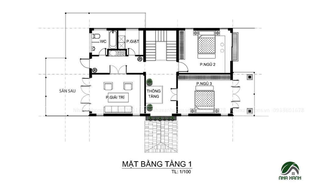 Nội, ngoại thất: Biệt thự mái thái 2 tầng sang trọng và đẳng cấp Mat-bang-nha-mai-nhat_1024x1024