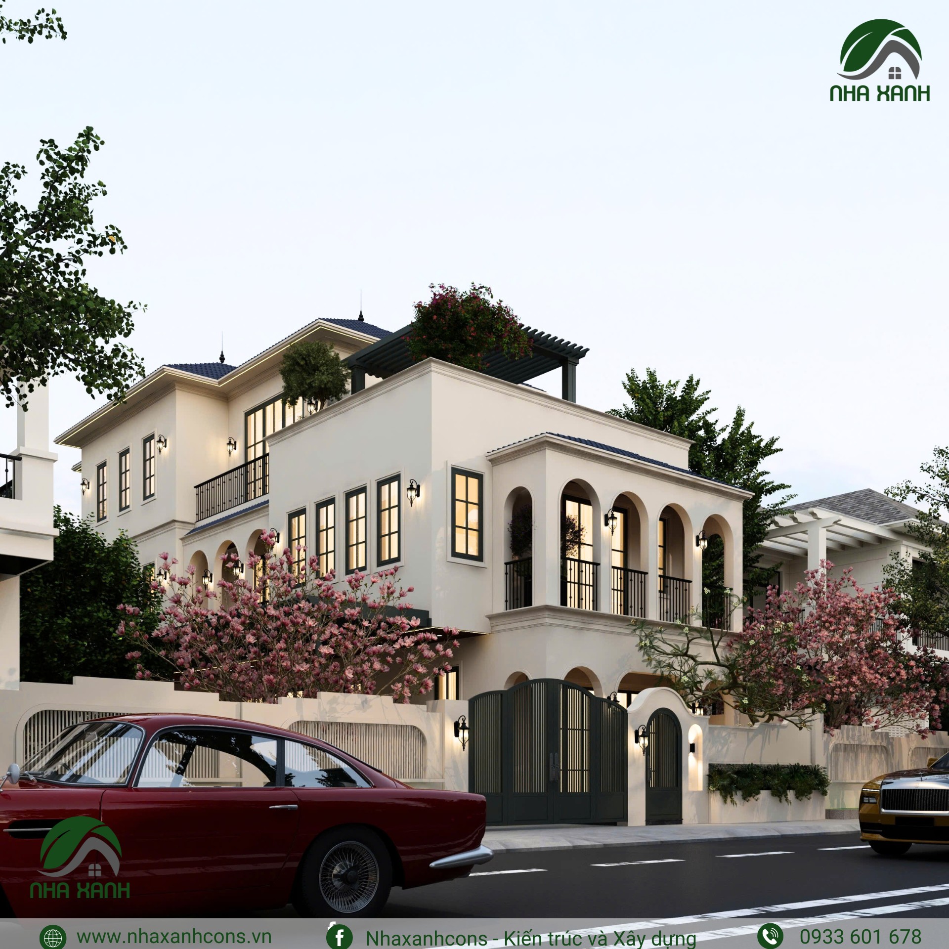 Mẫu biệt thự Địa Trung Hải đẹp tại Bình Dương