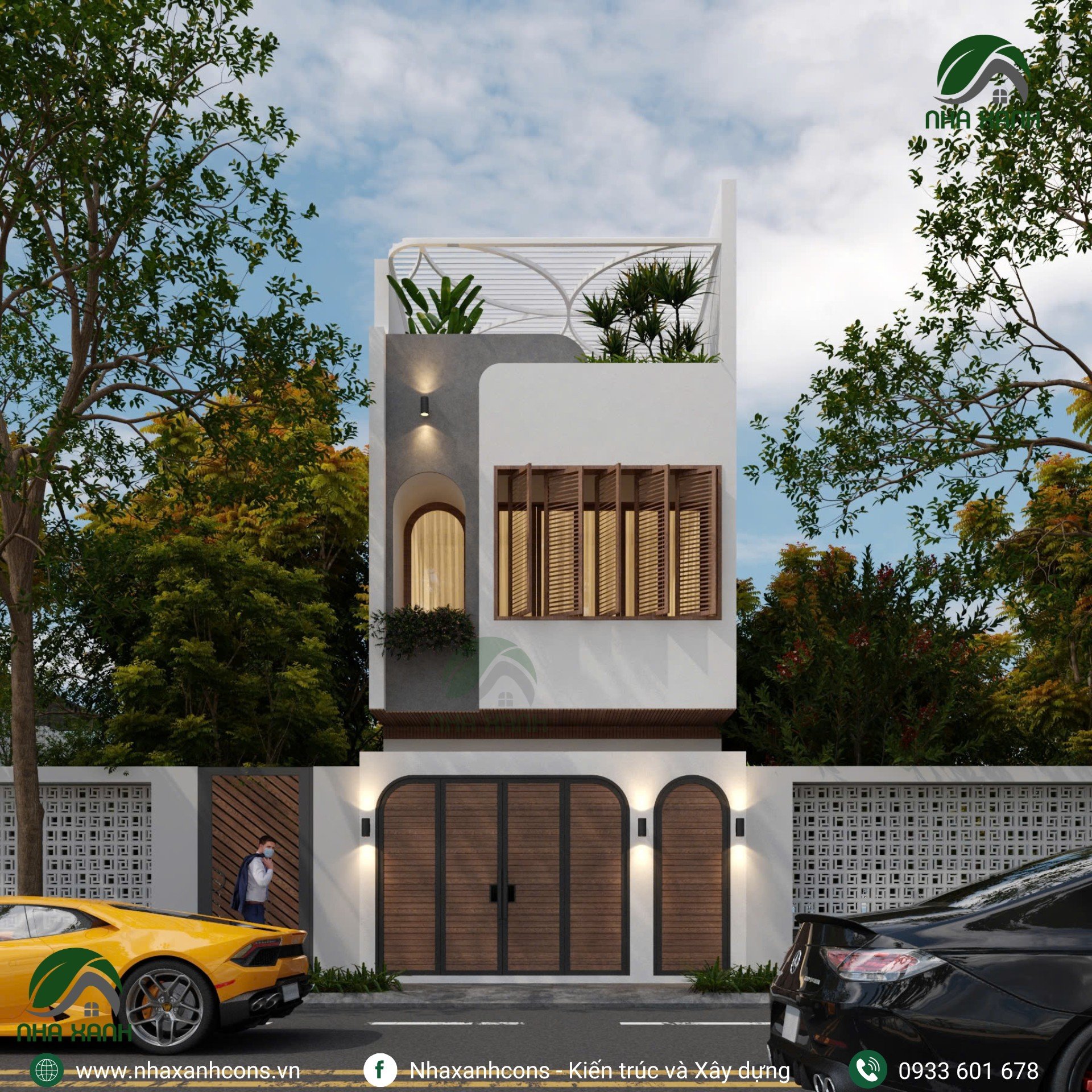 nhà phố 2 tầng