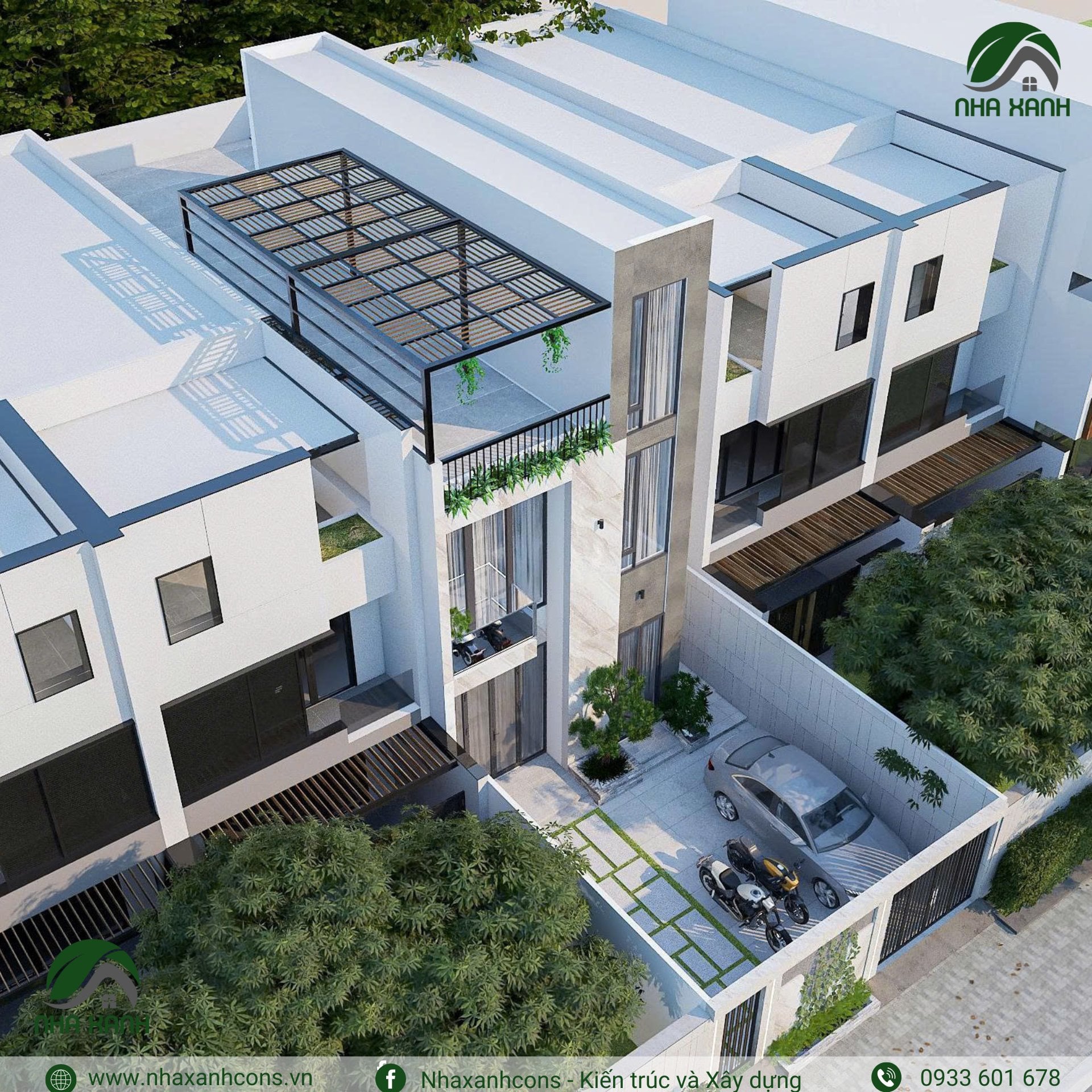 Nhà phố 2 tầng 1 tum tại Đồng Nai