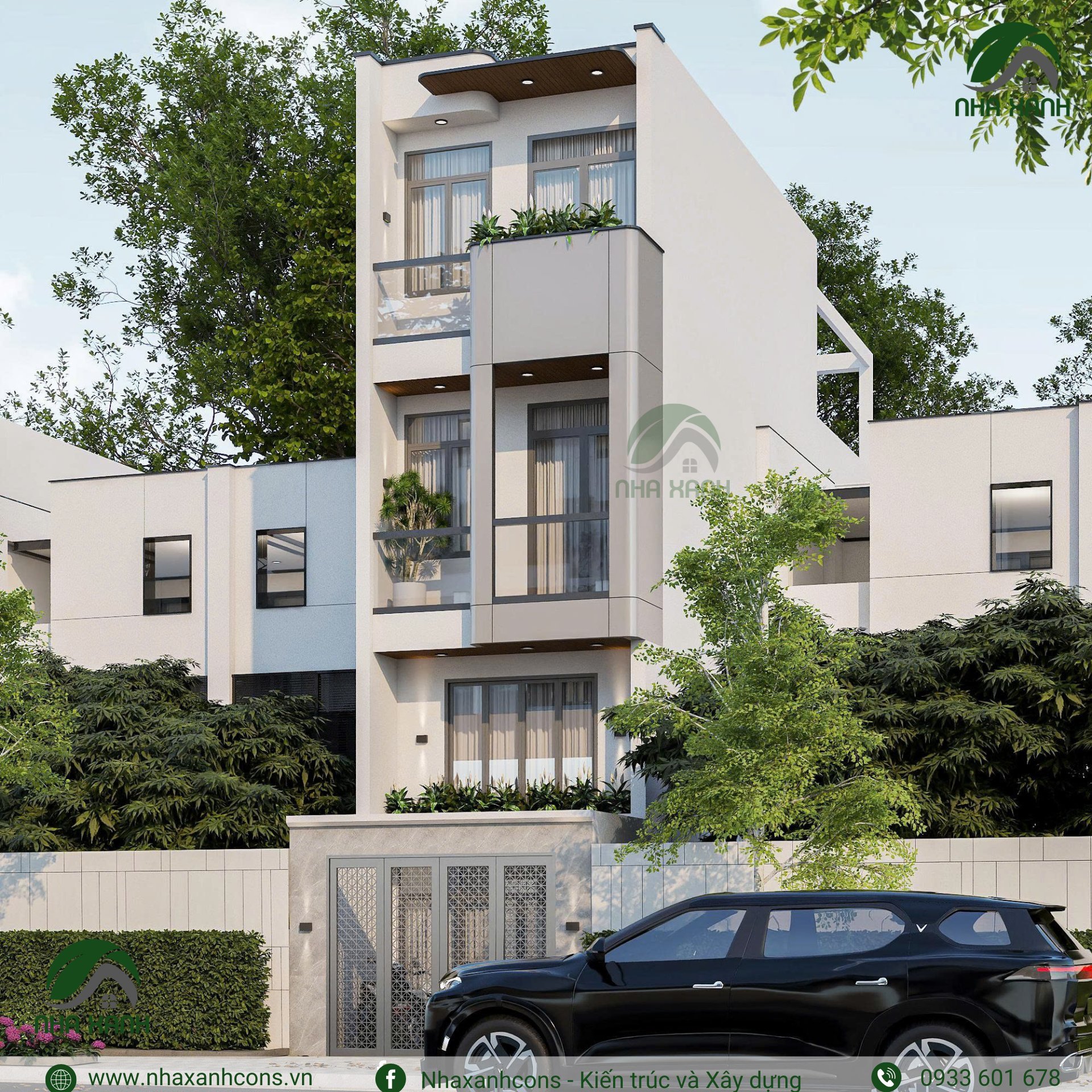 Nhà phố 4 tầng hiện đại tại quận 12
