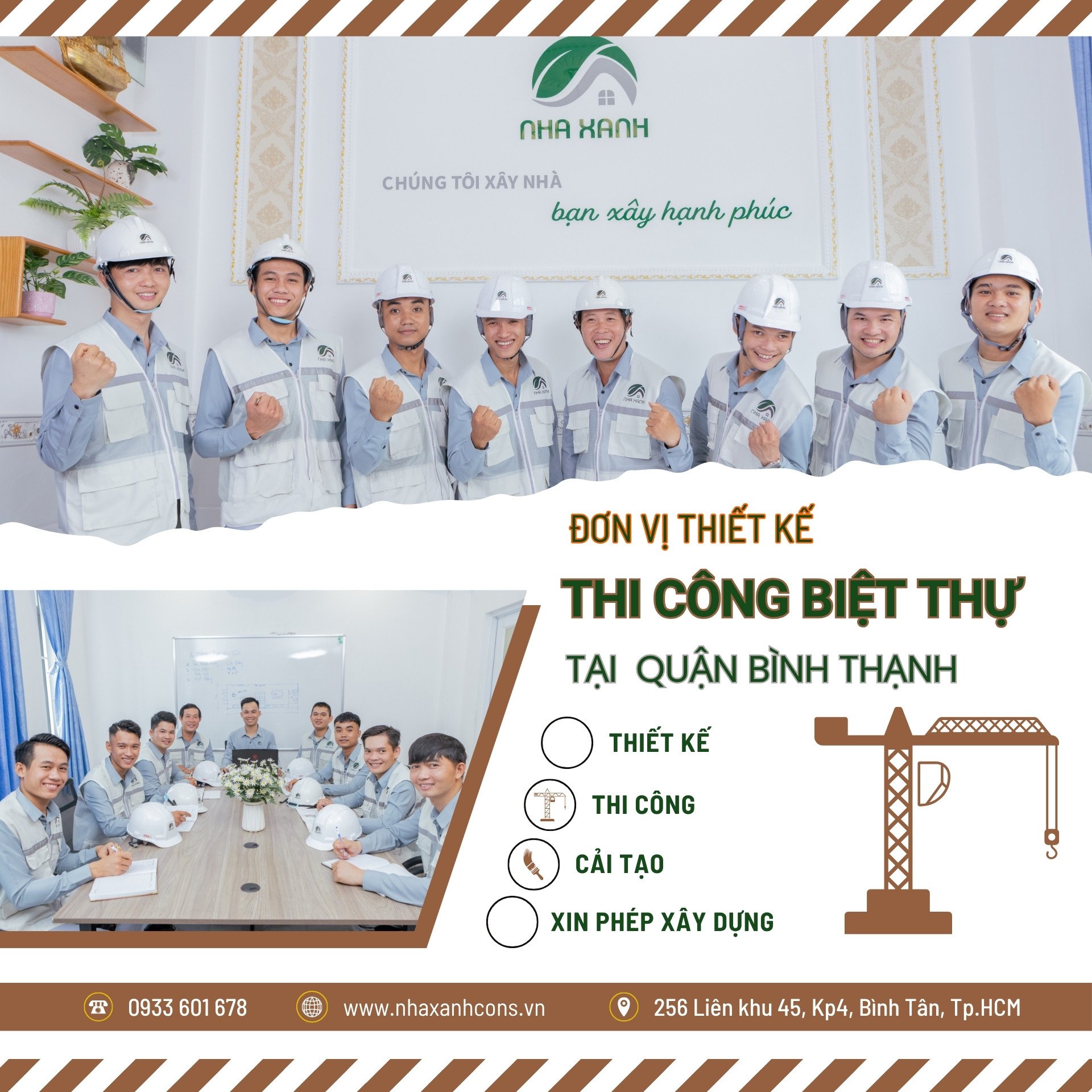 Đơn vị thiết kế thi công biệt thự tân cổ điển tại quận Bình Thạnh -Giải pháp kiến trúc đẳng cấp từ Nhaxanhcons