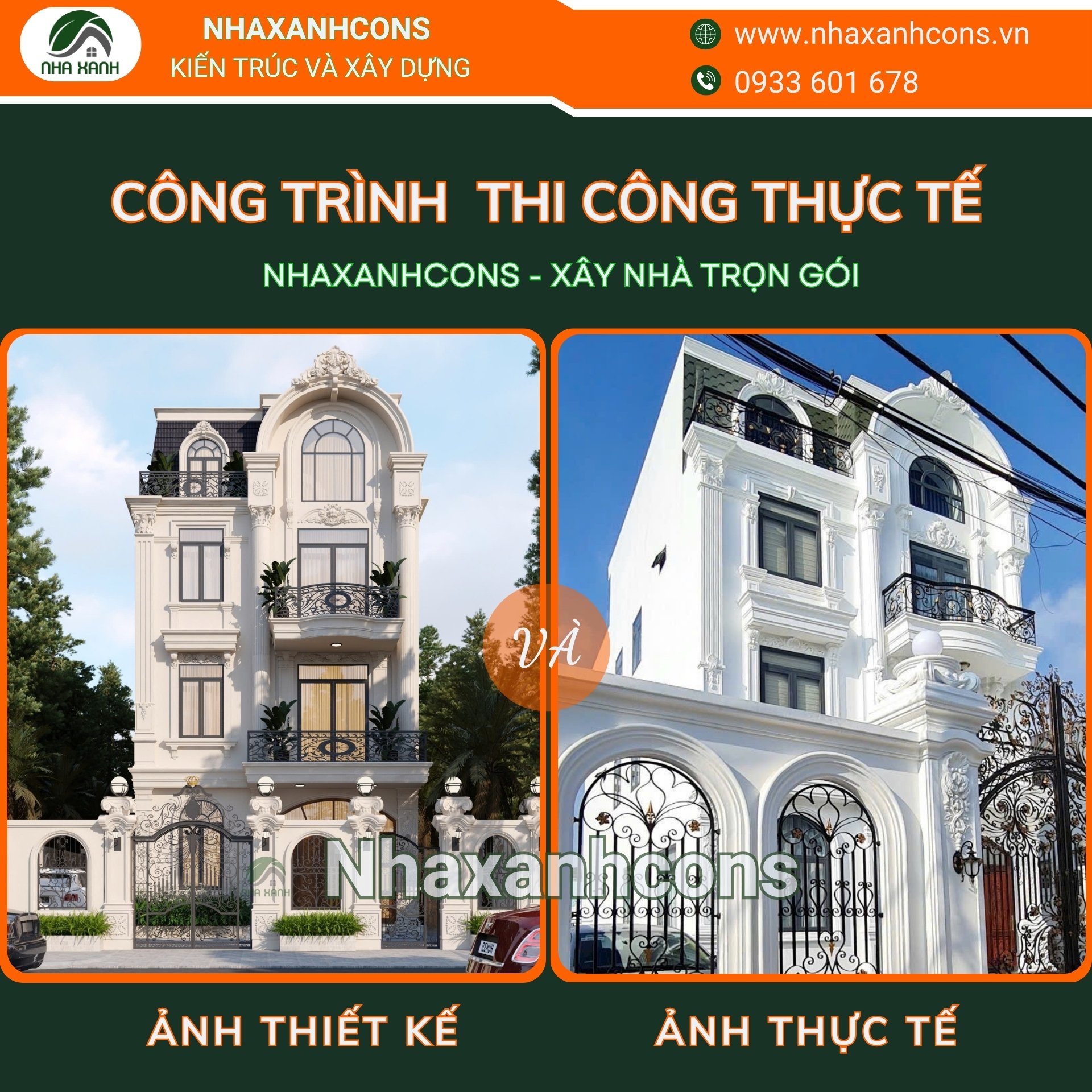 Thi công biệt thự trọn gói tại khu TDC Tam Phước