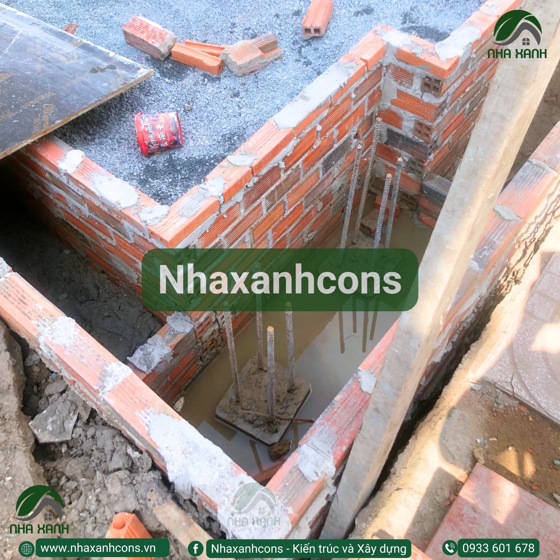 Thi công móng cọc nhà văn phòng