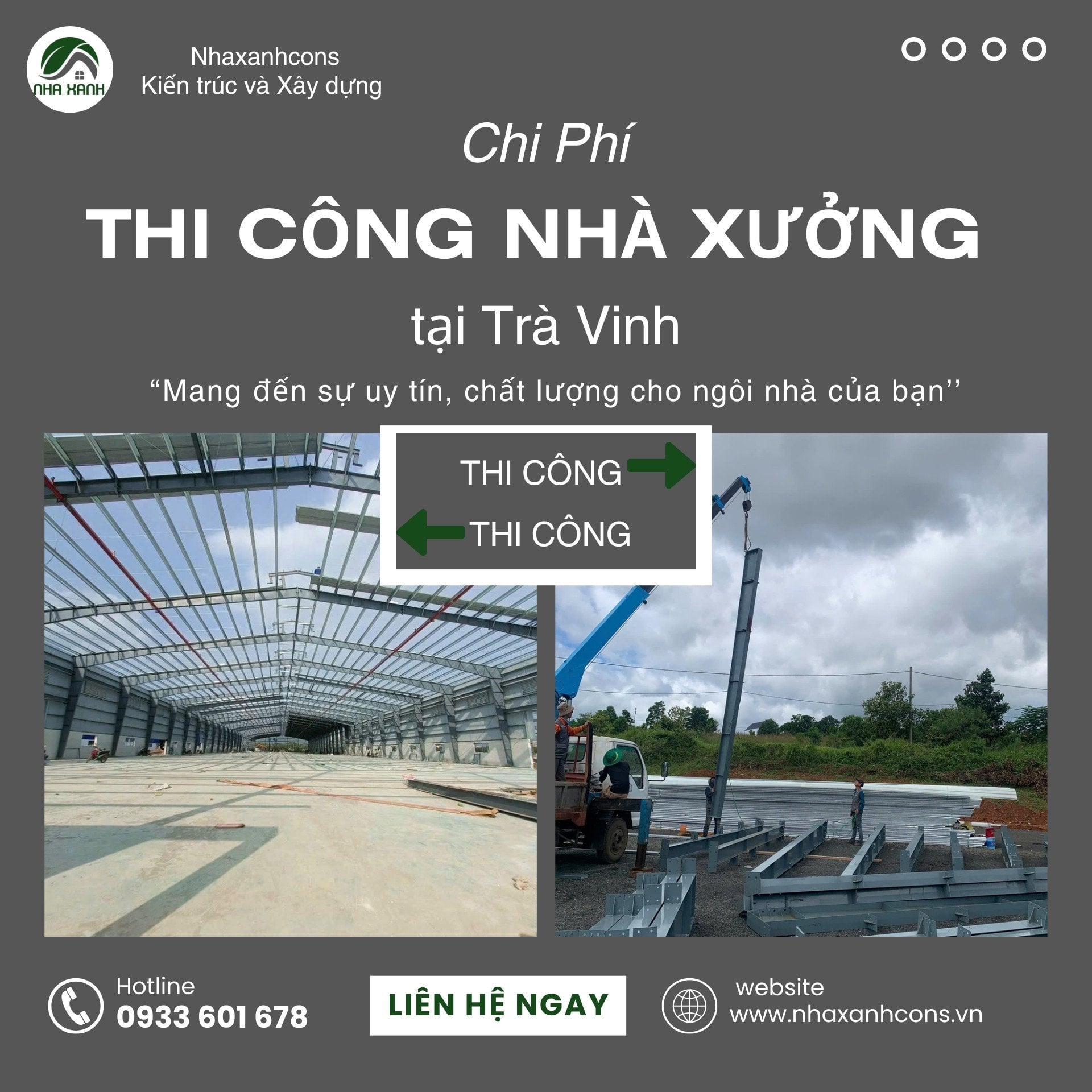 Xây nhà xưởng trọn gói tại Trà Vinh